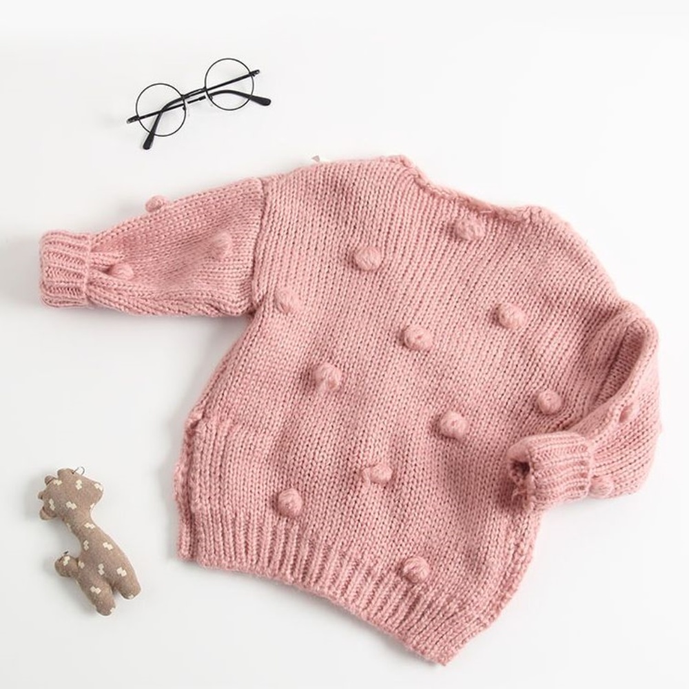Pom Pom Cardi Pink TODDLER GIRL *NEW* - Picture 2 of 8